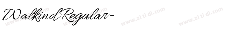 Walkind Regular字体转换 Walkind Regular字体转换